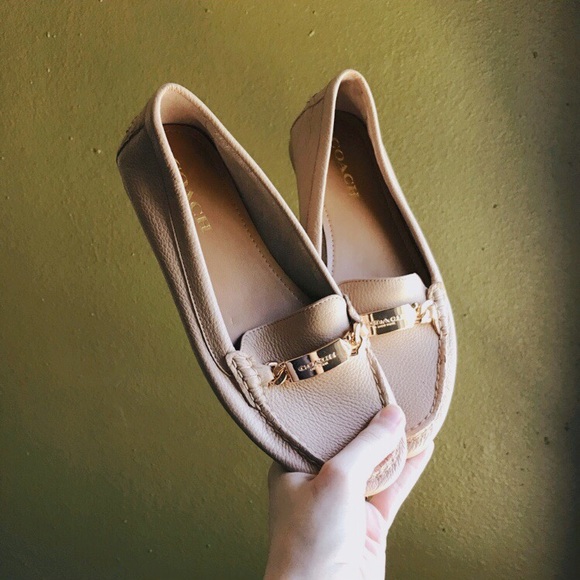 Coach Shoes - COACH Blush “Olive” Loafers